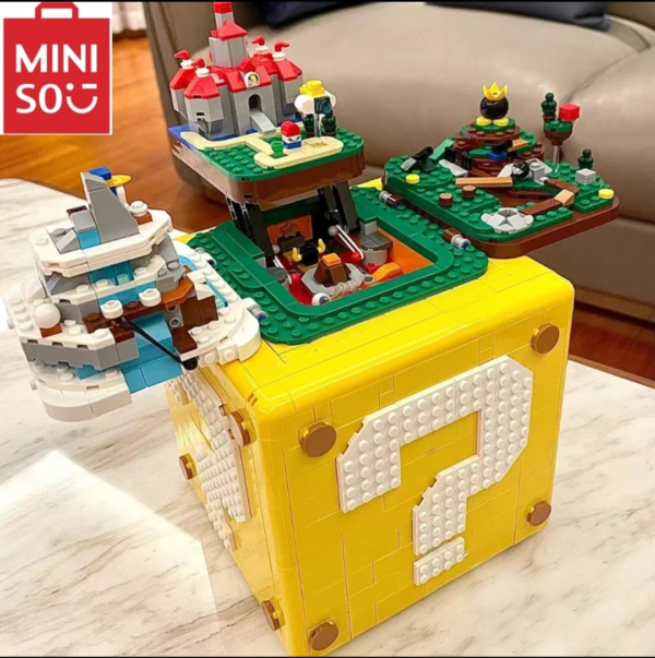 MINISO Disney Movie Game Modular Super Marioed 64 Question Mark Box Model 2064pcs Bricks Kids Toys Gift Set Compatible 71395 - Image 4