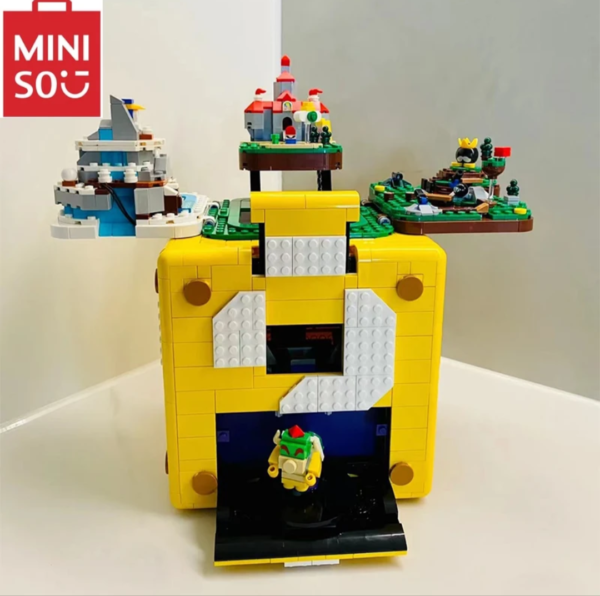 MINISO Disney Movie Game Modular Super Marioed 64 Question Mark Box Model 2064pcs Bricks Kids Toys Gift Set Compatible 71395 - Image 2