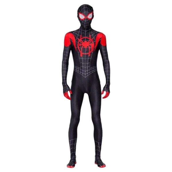 Adult Halloween Costume: Spider-Man, Black Panther, Iron Man Spider Jumpsuit Bodysuit - Image 2