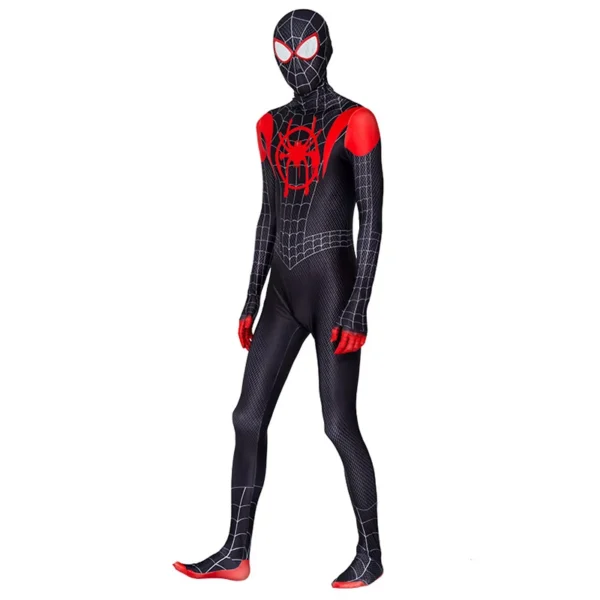 Adult Halloween Costume: Spider-Man, Black Panther, Iron Man Spider Jumpsuit Bodysuit - Image 3