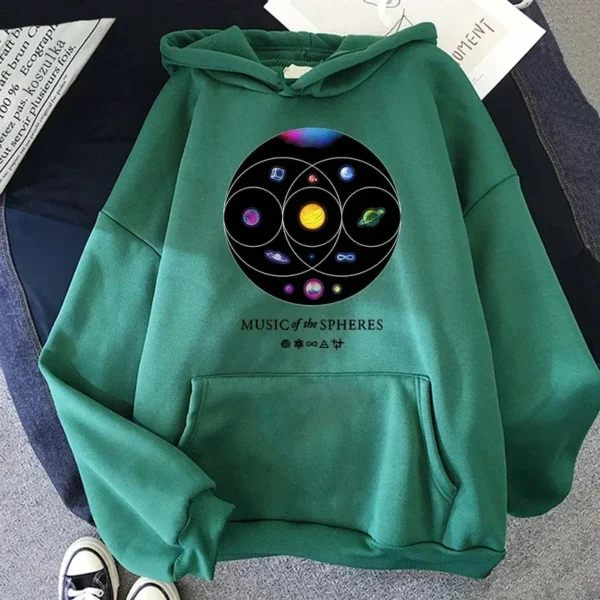 2024 Coldplay The Spheres Hoodies I Will Try To Fix You Print Hoodie Autumn Winter Women Men Sweatshirts Flower of Life Clothes - Image 6