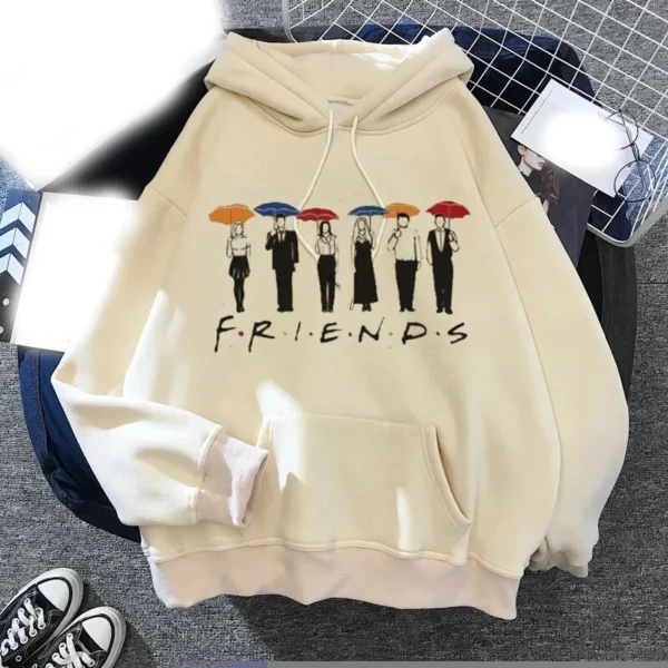 Friends Tv Show Hoodies Funny Cartoon Printed Men Woman Fashion Hoodie Hooded Sweatshirts Pullovers Unisex Tracksuits Clothing - Image 2