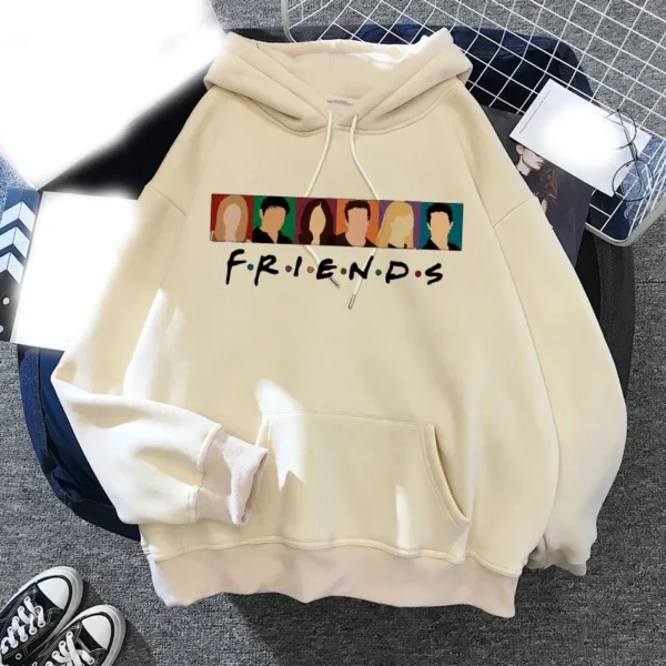 Friends Tv Show Hoodies Funny Cartoon Printed Men Woman Fashion Hoodie Hooded Sweatshirts Pullovers Unisex Tracksuits Clothing - Image 4